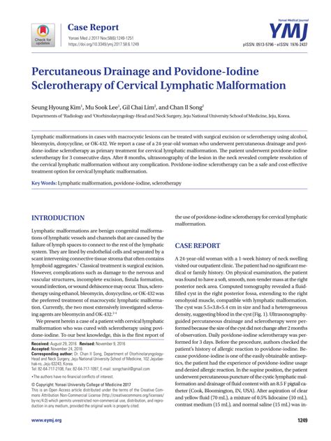 Povidone Iodine Sclerotherapy for Idiopathic Hydroceles: An .